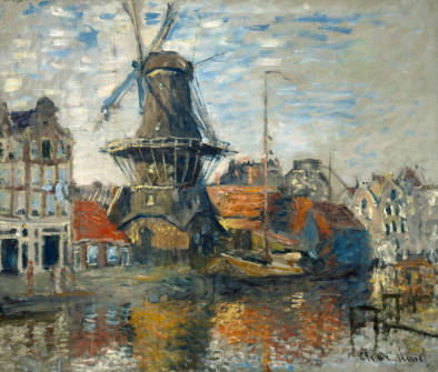 Claude Monet, The Windmill on the Onbekende Canal, Amsterdam, 1874
