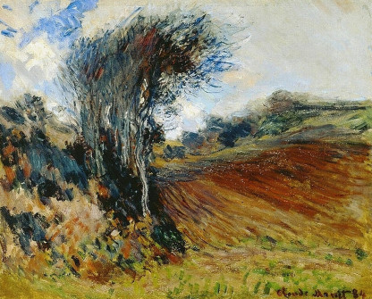 Claude Monet, Countryside at Etretat, 1885