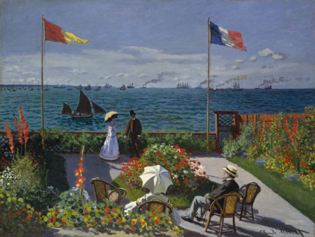 Claude Monet, Garden at Sainte-Adresse, 1867