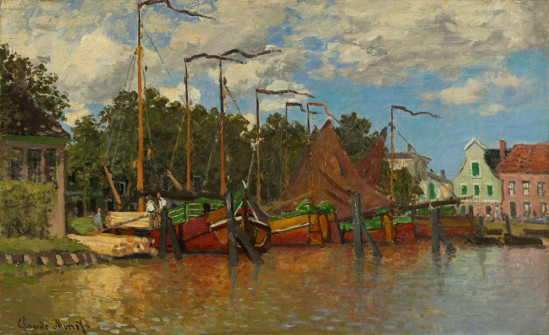 Claude Monet, Boats at Zaandamn, 1871