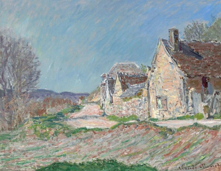 Claude Monet, Houses on the side of the Road, 1885