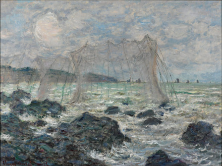 Claude Monet, Fishing Nets at Pourville, 1882