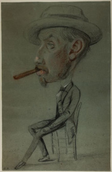 Claude Monet Man with a Big Cigar, c.1855