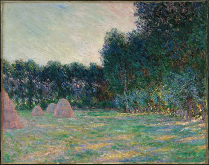 Claude Monet, Meadow with Haystacks Near Giverny, 1885