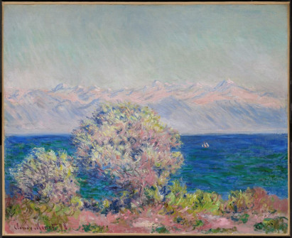 Claude Monet, At Cap d'Antibes, Mistral Wind, 1888