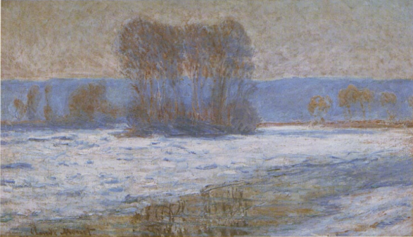 Claude Monet, The Seine at Bennecourt in Winter, 1893
