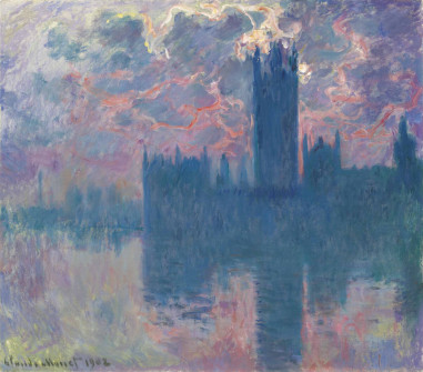 Claude Monet, Houses of Parliament, Sunset, 1900-01