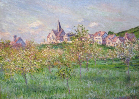 Claude Monet, Spring in Giverny, Afternoon Effect, 1885