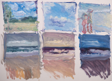 Dan Scott, Maryvale, Sunny Landscape, 2021, Color Studies