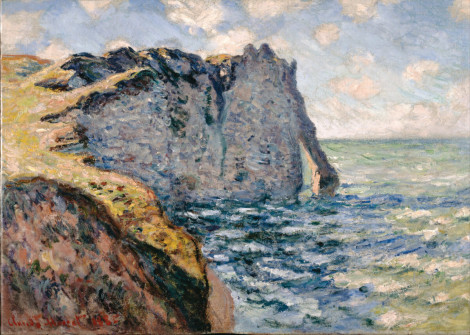 Claude Monet, The Cliff of Aval, Etrétat, 1885