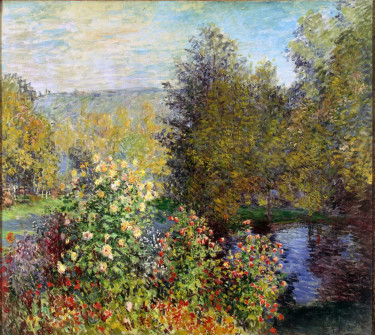 Claude Monet, Rose Bushes in the Garden at Montgeron, 1877