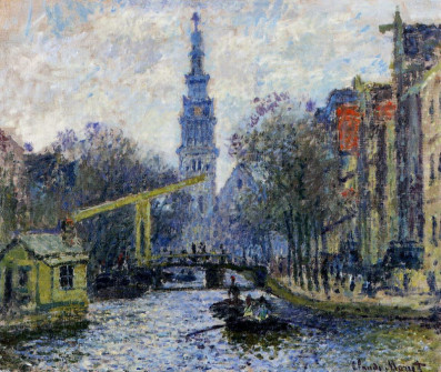 Claude Monet, Canal in Amsterdam, 1874