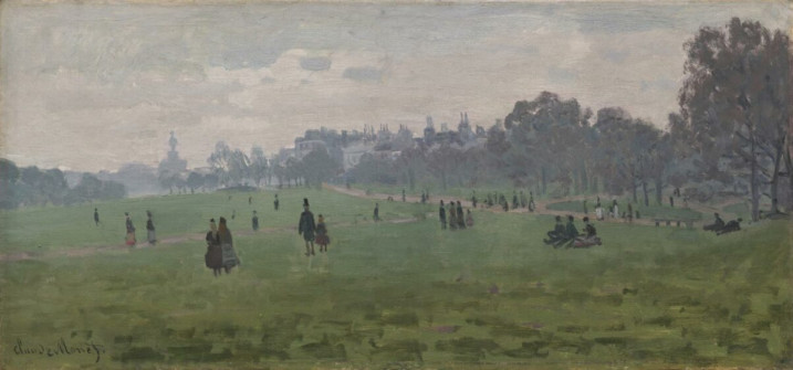 Claude Monet, Green Park in London, 1871