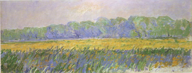 Claude Monet, Field of Irises in the Morning, 1887