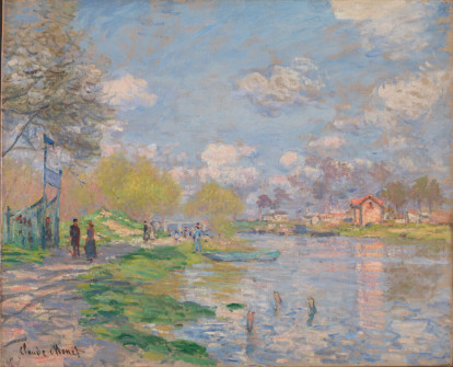 Claude Monet, Spring by the Seine, 1878