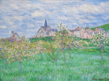Claude Monet, Spring in Giverny, Morning Effect, 1885