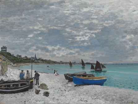 Claude Monet, The Beach at Sainte-Adresse, 1876