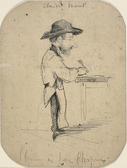 Claude Monet, The Man in the Small Hat, c.1855