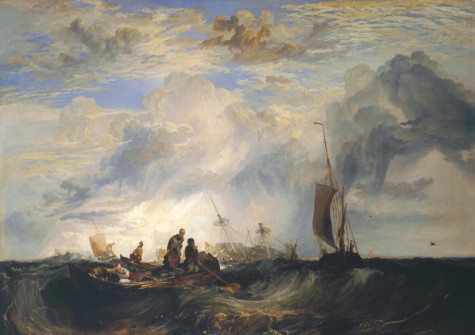 J.M.W. Turner, Maas- A Merchant Ship with Oranges on the Rocks, 1819
