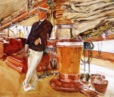 John Singer Sargent, On the Deck of the Yacht Constellation, 1924