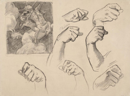 John Singer Sargent, Sketch for “Chiron and Achilles”, Sketch Hands, 1925