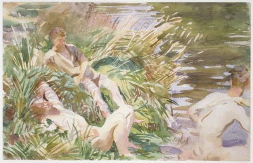 John Singer Sargent, Tommies Bathing, 1918