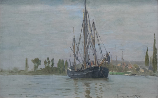 Claude Monet, Anchored Chasse-Marée, 1872