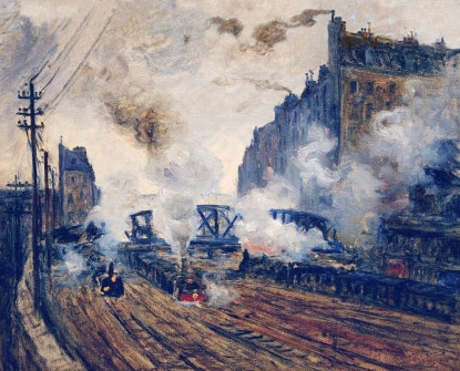 Claude Monet, La Tranchée Des Batignolles, 1877