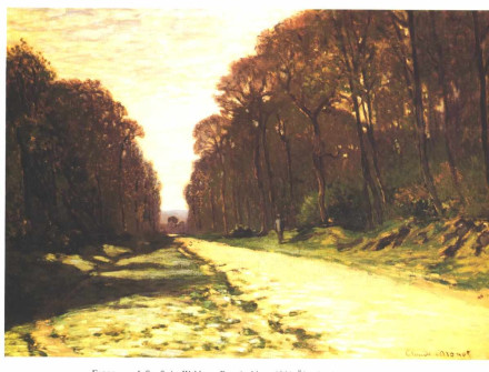 Claude Monet, Road in a Forest, 1864
