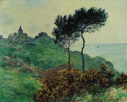 Claude Monet, The Church at Varengeville, Grey Weather, 1882