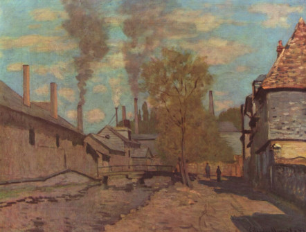 Claude Monet, The Robec Stream, Rouen, 1872