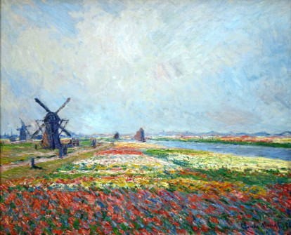 Claude Monet, Tulip Fields Near the Hague, 1886