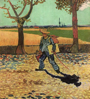 29. Vincent van Gogh, Self-Portrait On The Road To Tarascon (The Painter On His Way To Work), 1888