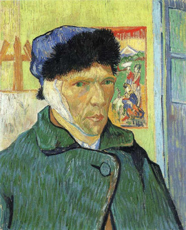 37. Vincent van Gogh, Self Portrait With Bandaged Ear, 1889