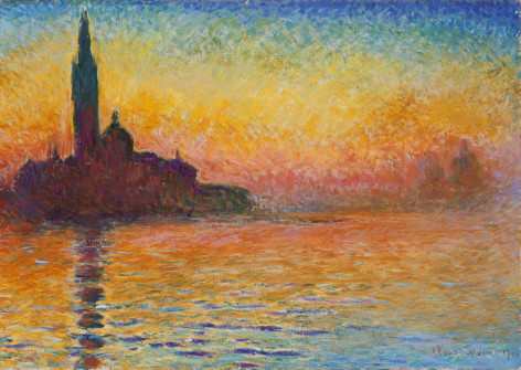 Claude Monet, San Giorgio Maggiore at Dusk, Venice, 1908