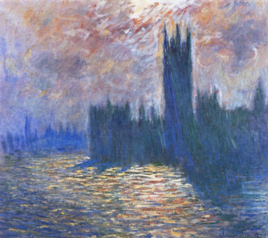 Claude Monet, The Houses of Parliament, Reflections on the Thames, 1905