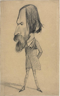 Claude Monet, Auguste Vacquerie, c.1854