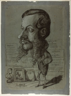 Claude Monet, Caricature of Léon Manchon, c.1855