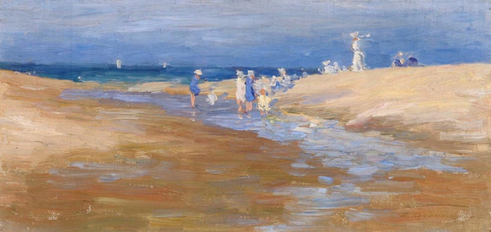 Elioth Gruner, On the Beach, 1912