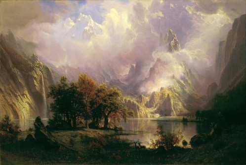 Albert Bierstadt, Rocky Mountain Landscape, 1870