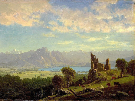 Albert Bierstadt, Scene in the Tyrol, 1854