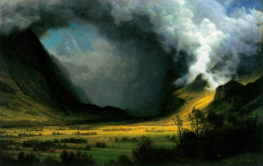 Albert Bierstadt, Storm in the Mountains, c.1870