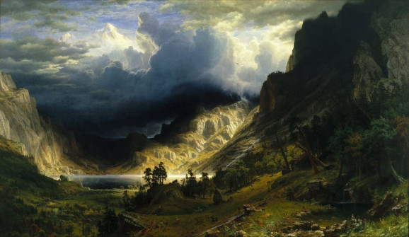 Albert Bierstadt, Storm in the Rocky Mountains, Mount Rosalie, 1866