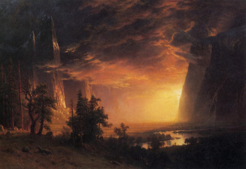 Albert Bierstadt, Sunset in the Yosemite Valley, 1869