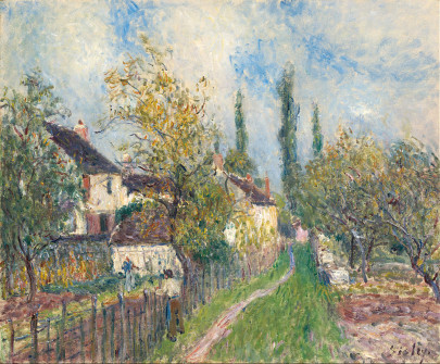 Alfred Sisley, A Path at Les Sablons, 1883