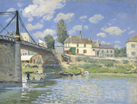 Alfred Sisley, Bridge at Villeneuve la Garenne, 1872