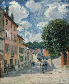 Alfred Sisley, Street in Moret, 1892