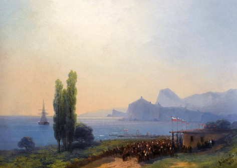 Ivan Aivazovsky, Reception of the Imperial Family in Sudak, 1867