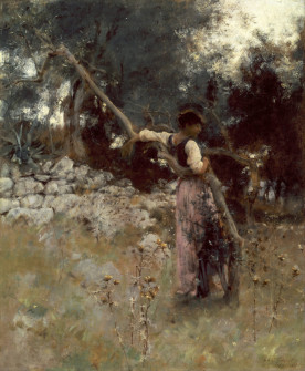 John Singer Sargent, A Capriote, Rosina Ferrara, 1878