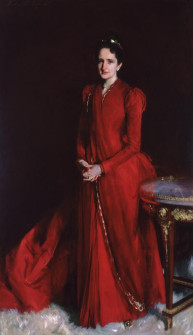 "Portrait of Mrs. Elliot Fitch Shepard (Margaret Louisa Vanderbilt)" painted by John Singer Sargent